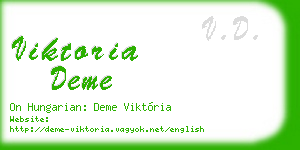 viktoria deme business card