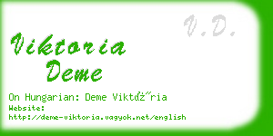 viktoria deme business card